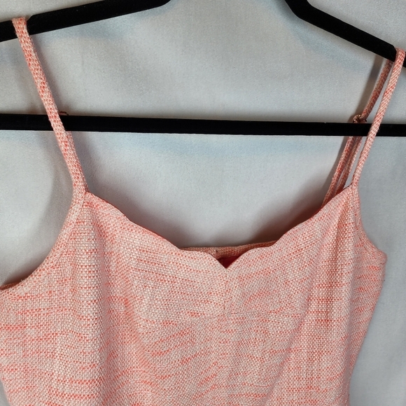 J. CREW coral spaghetti strap dress with pockets. Women's size 10. - Picture 6 of 14